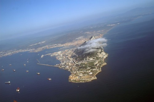 Banking around the tip of Gibraltar